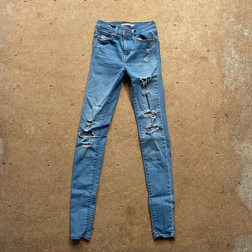 high waisted levi skinny jeans